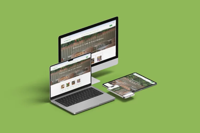 Rachel Niveau, infographiste et designer UI à Bordeaux, création image responsive site La Table de 3