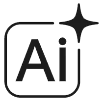 Logo officiel de l’intelligence artificielle, outil utilisé en graphisme et webdesign